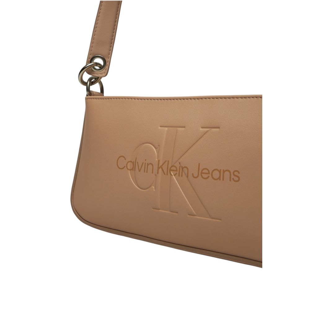 Calvin Klein Jeans Beige Polyethylene Handbag - Luxour