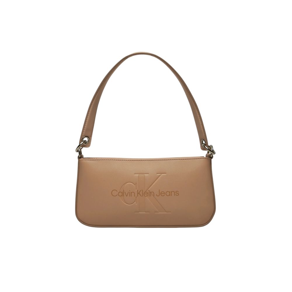 Calvin Klein Jeans Beige Polyethylene Handbag - Luxour