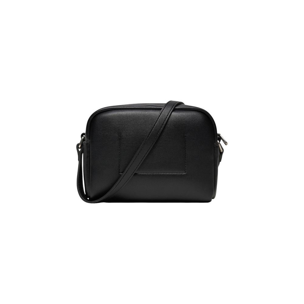 Calvin Klein Jeans Black And White Polyethylene Handbag - Luxour