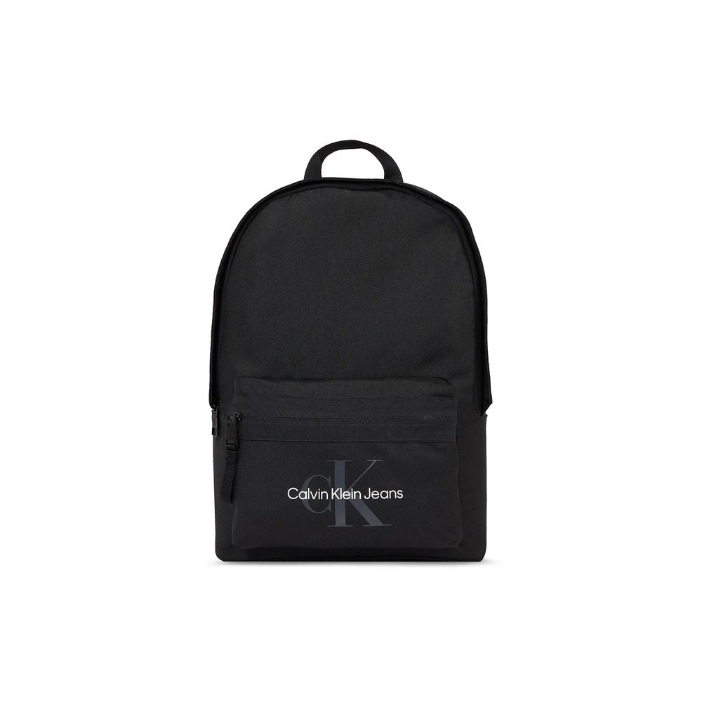 Calvin Klein Jeans Black Recycled Polyester Backpack - Luxour