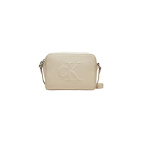 Thumbnail for Calvin Klein Jeans Cream Synthetic Leather Handbag - Luxour