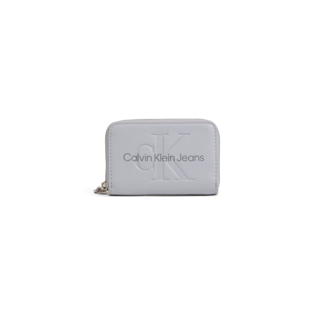 Calvin Klein Jeans Gray Polyethylene Wallet - Luxour