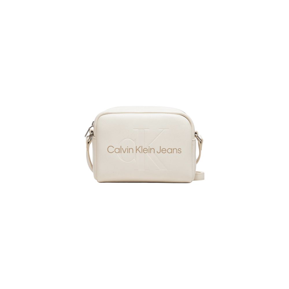 Calvin Klein Jeans White Polyethylene Handbag - Luxour