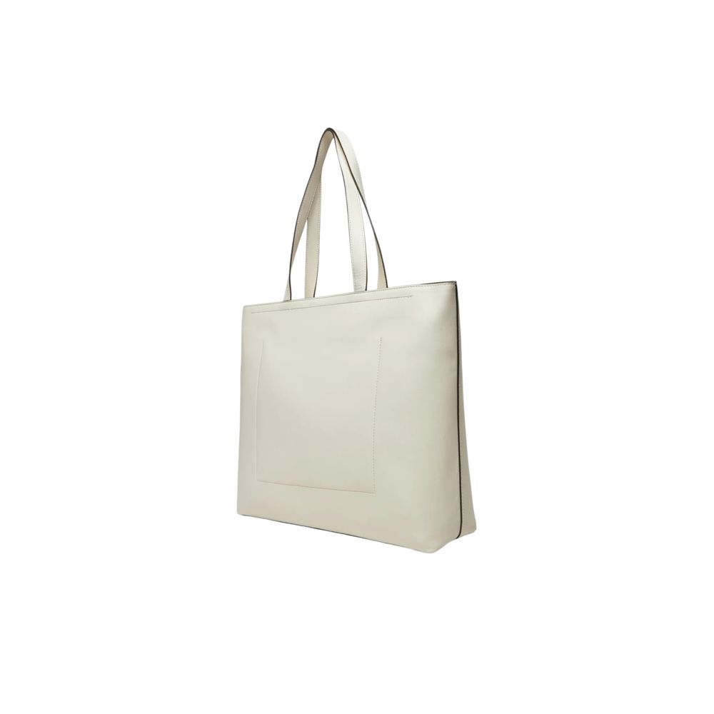 Calvin Klein Jeans White Polyethylene Handbag - Luxour