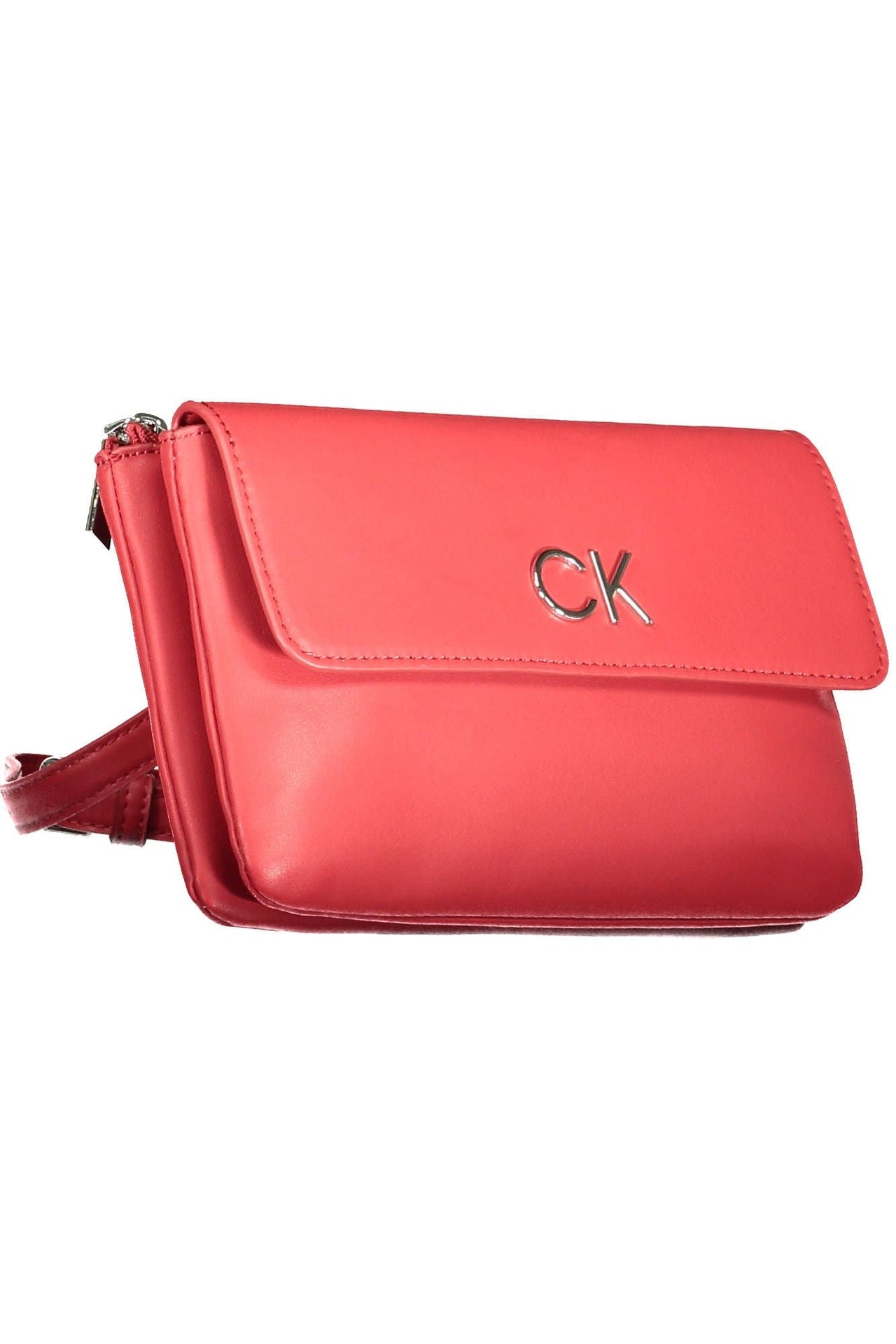 Calvin Klein Red Polyester Women Handbag - Luxour