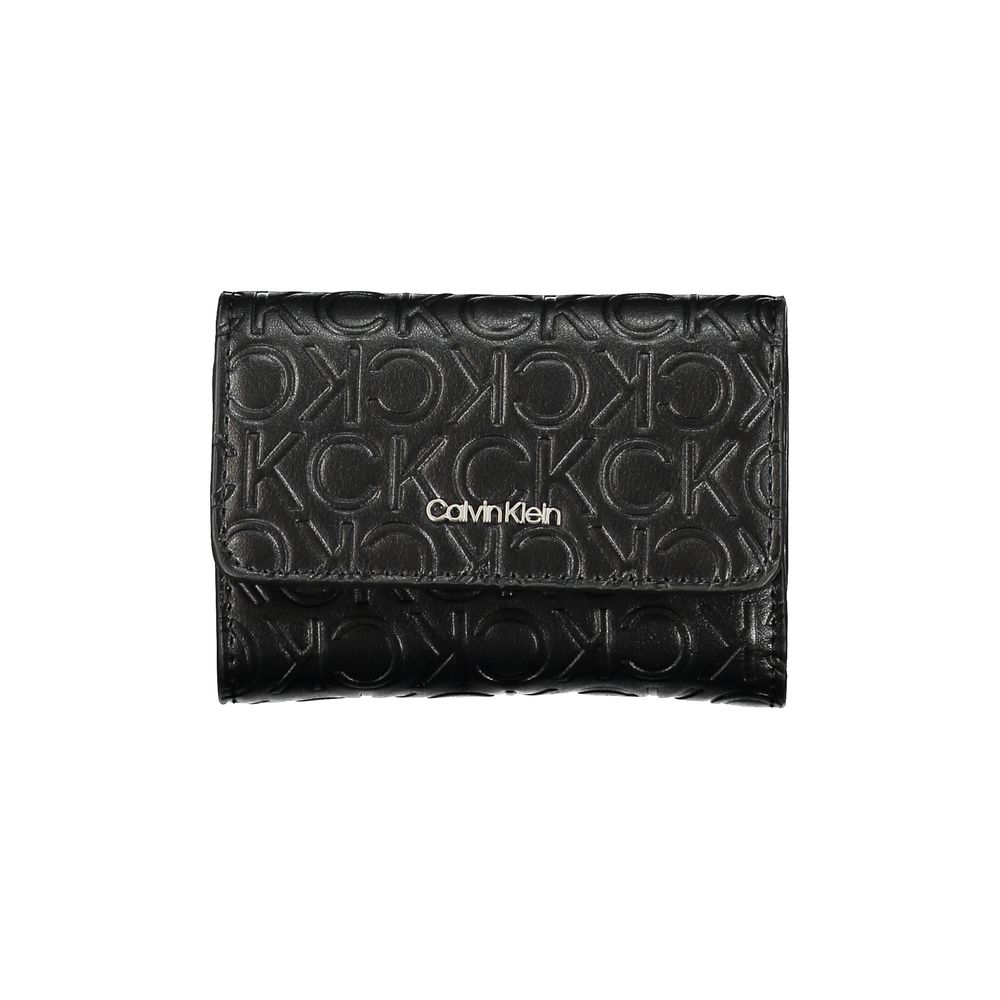 Luxour, Calvin Klein Sleek Black Double-Compartment Wallet, 