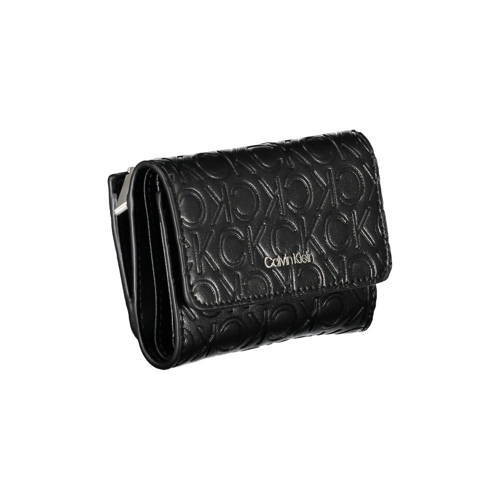 Luxour, Calvin Klein Sleek Black Double-Compartment Wallet, 