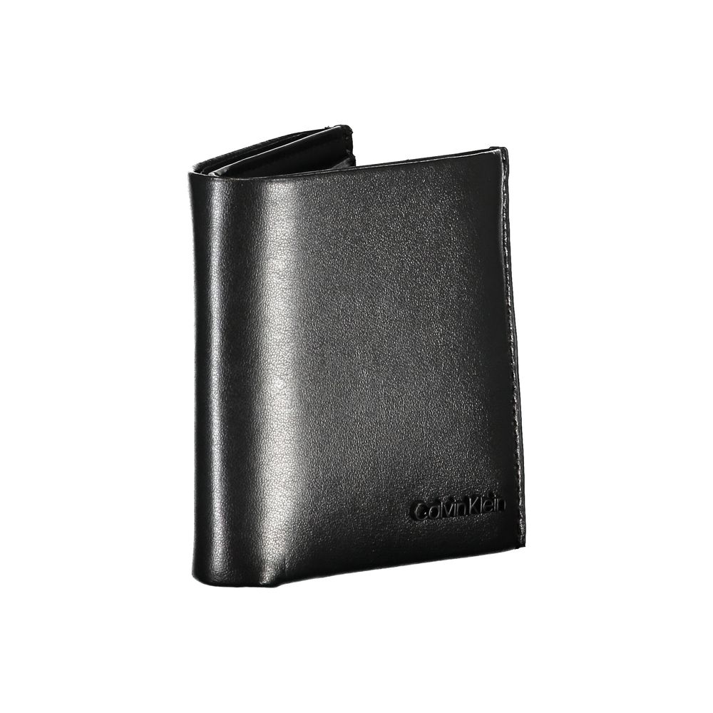 Luxour, Calvin Klein Sleek Black Leather RFID Wallet, 