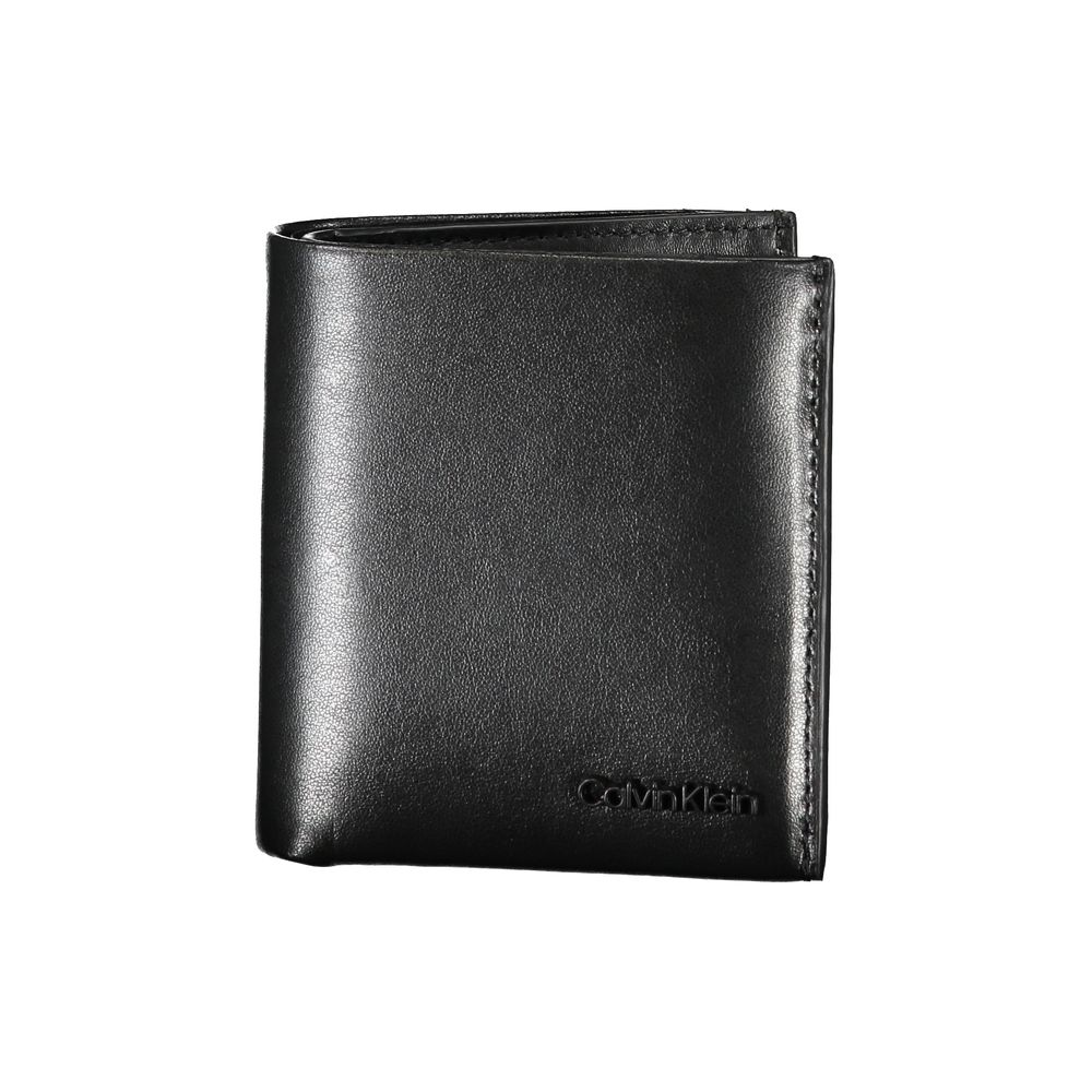 Luxour, Calvin Klein Sleek Black Leather RFID Wallet, 