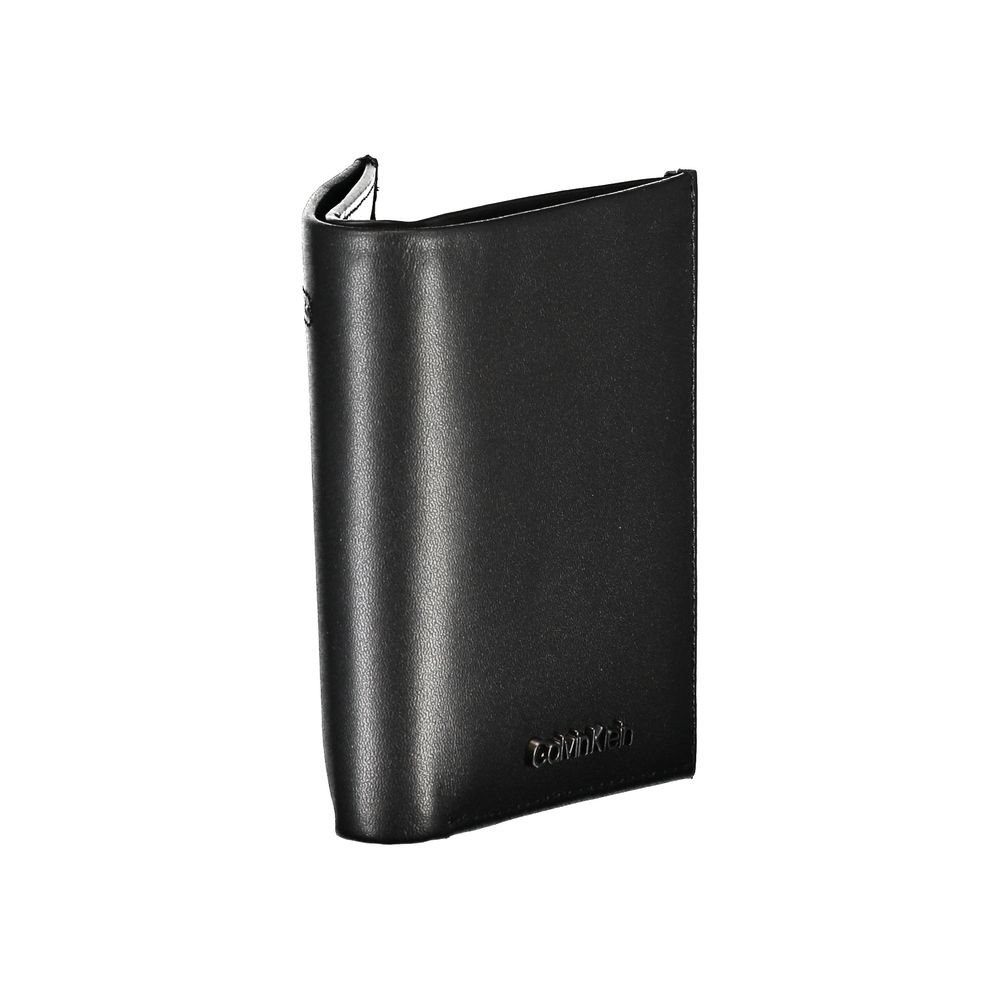 Luxour, Calvin Klein Sleek Black Leather RFID Wallet, 