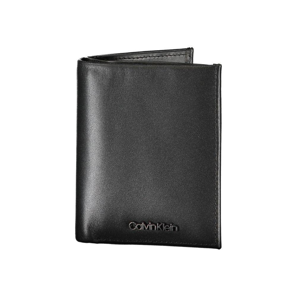 Luxour, Calvin Klein Sleek Black Leather RFID Wallet, 