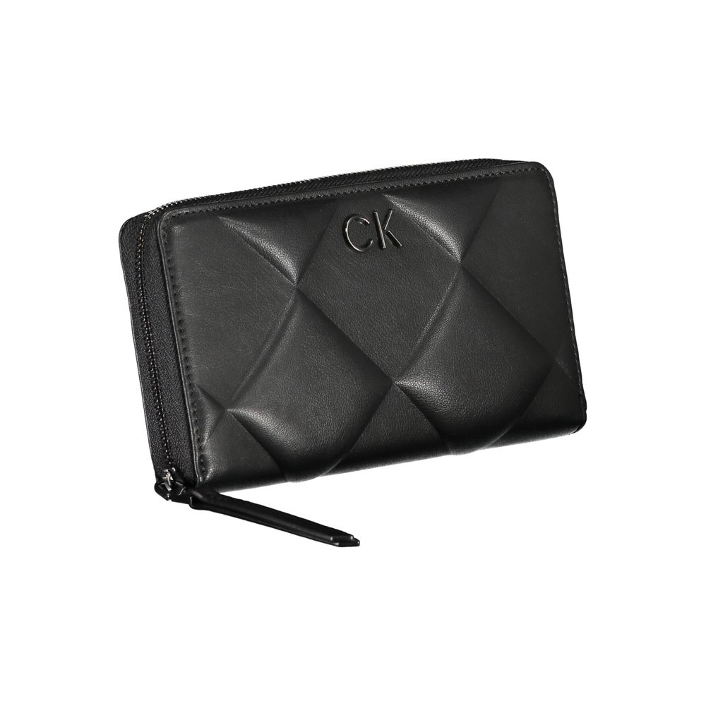 Luxour, Calvin Klein Sleek Black RFID Blocking Wallet - Chic Accessory, 