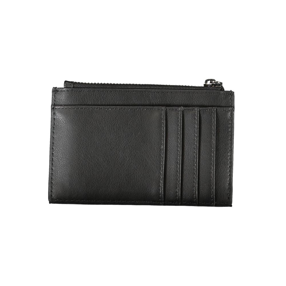 Luxour, Calvin Klein Sleek Black Zip Wallet with Contrast Detailing, 