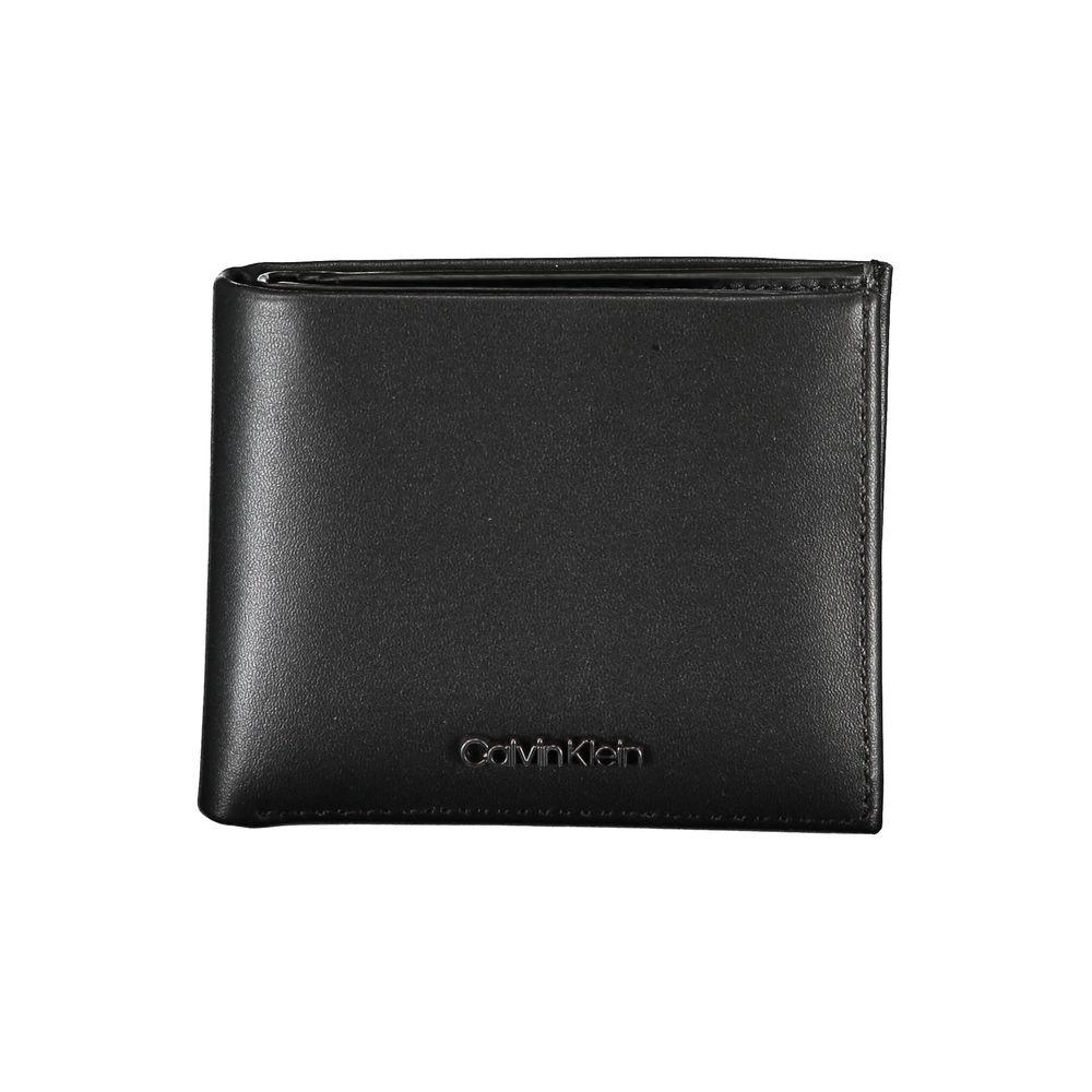 Calvin Klein Sleek Leather Bi - Fold Wallet with RFID Block - Luxour