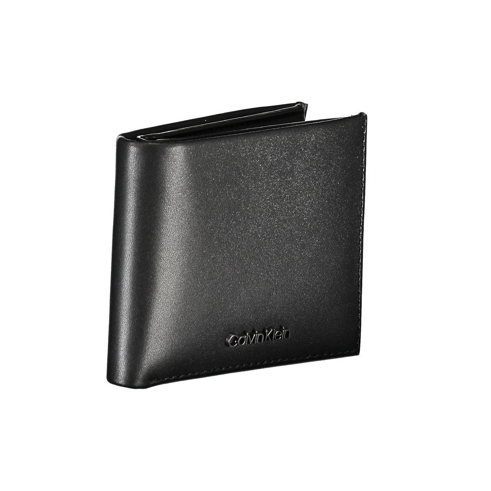 Calvin Klein Sleek Leather Bi - Fold Wallet with RFID Block - Luxour