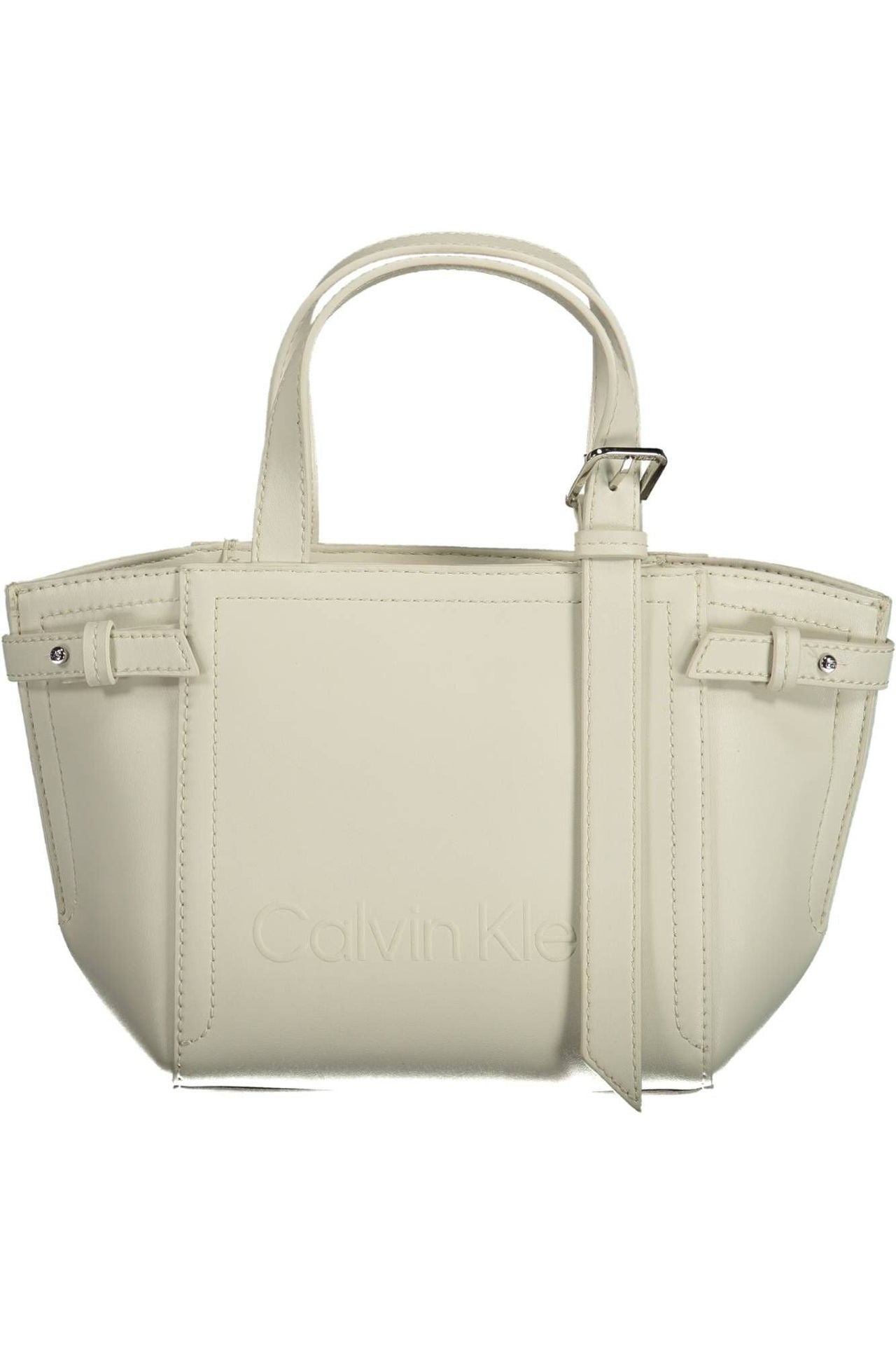 Calvin Klein White Polyester Women Handbag - Luxour