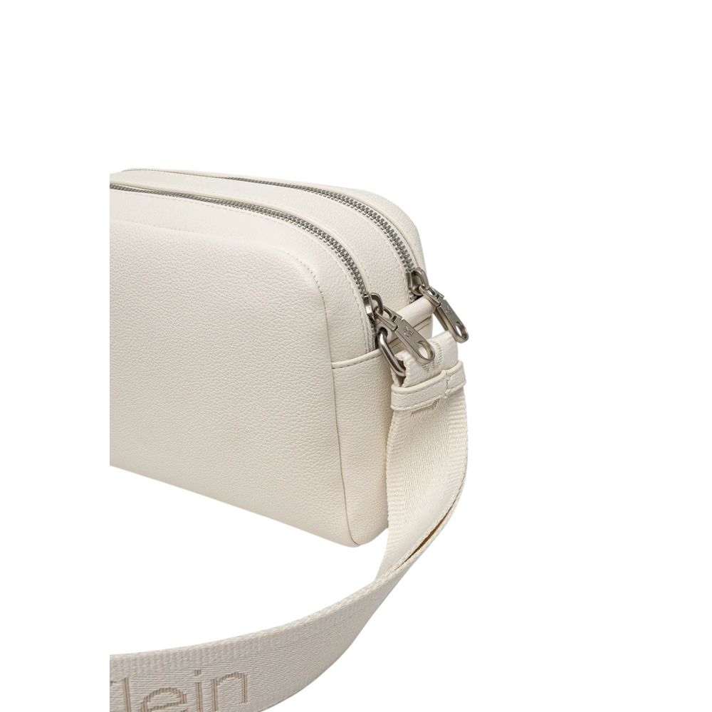 Calvin Klein White Polyethylene Handbag - Luxour