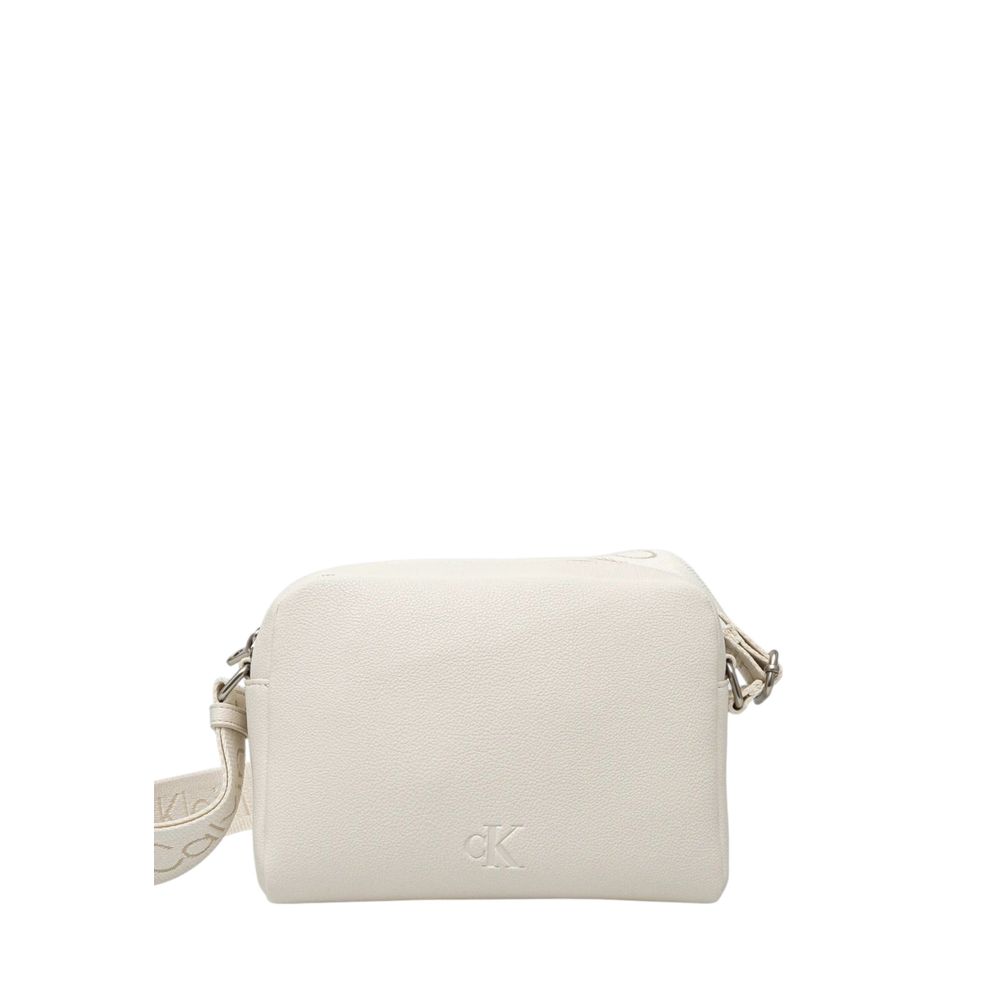 Calvin Klein White Polyethylene Handbag - Luxour