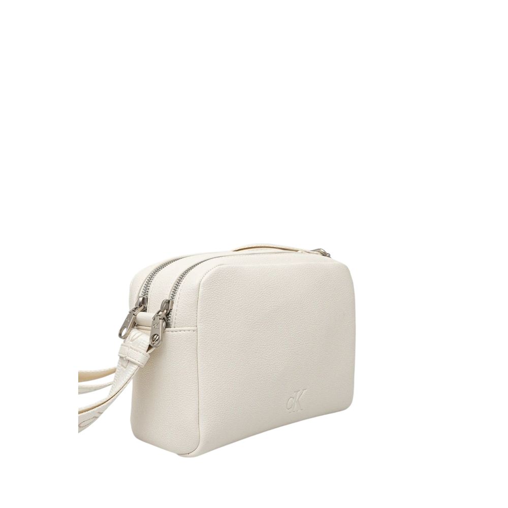 Calvin Klein White Polyethylene Handbag - Luxour