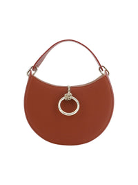 Thumbnail for Luxour, Chloé Sepia Brown Small Arlène Leather Shoulder Bag, 