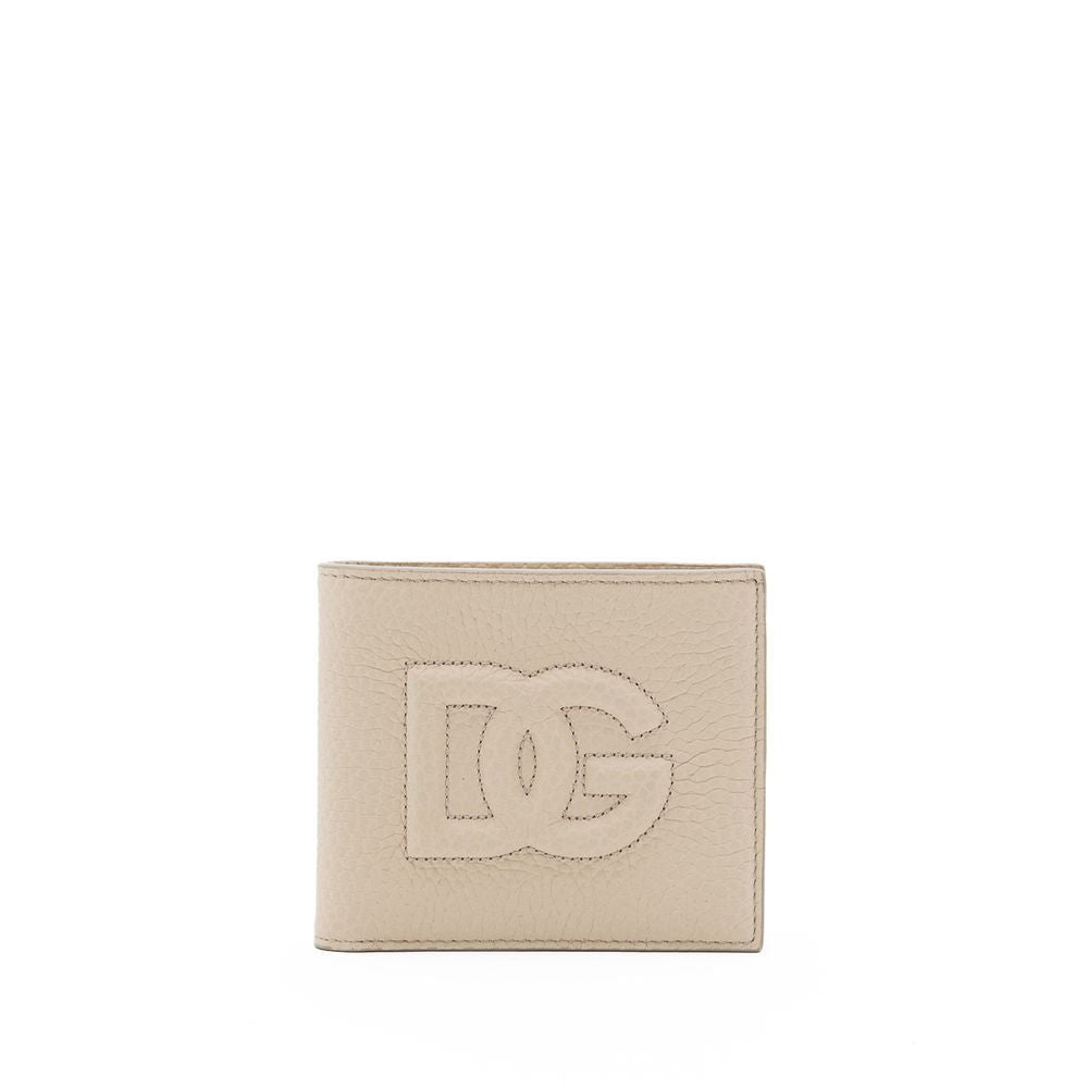 Dolce & Gabbana Beige Leather Wallet - Luxour