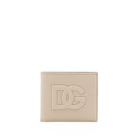 Thumbnail for Dolce & Gabbana Beige Leather Wallet - Luxour