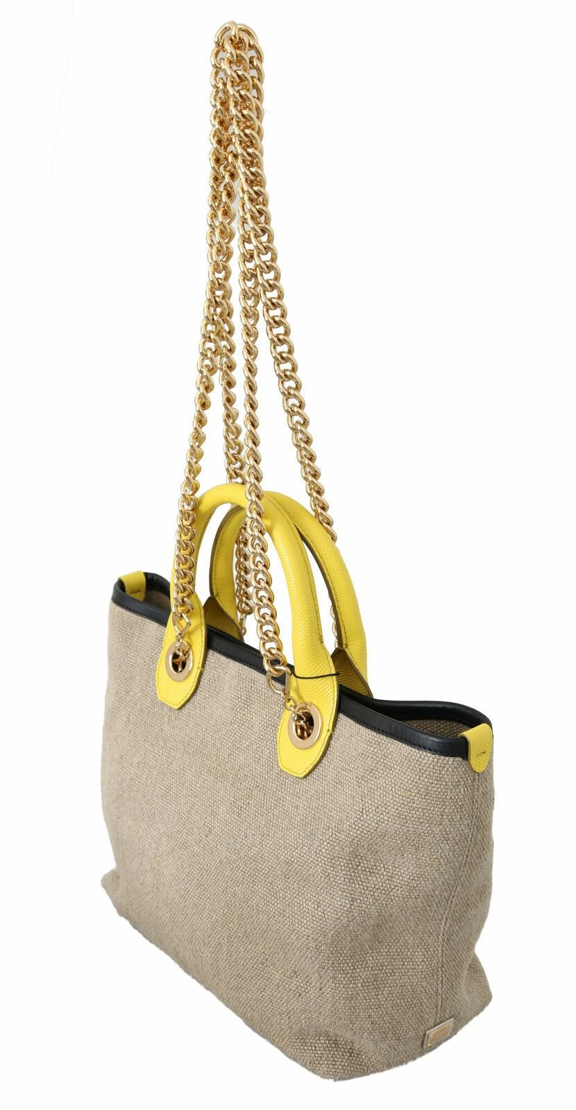 Luxour, Dolce & Gabbana - Canvas Beige Tote Bag, 