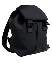 Thumbnail for Dolce & Gabbana Black DG Mania Neoprene Travel Back Pack Bag - Luxour