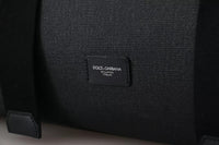 Thumbnail for Dolce & Gabbana Black Gray Holdall Tote Men Hand Shoulder Bag - Luxour