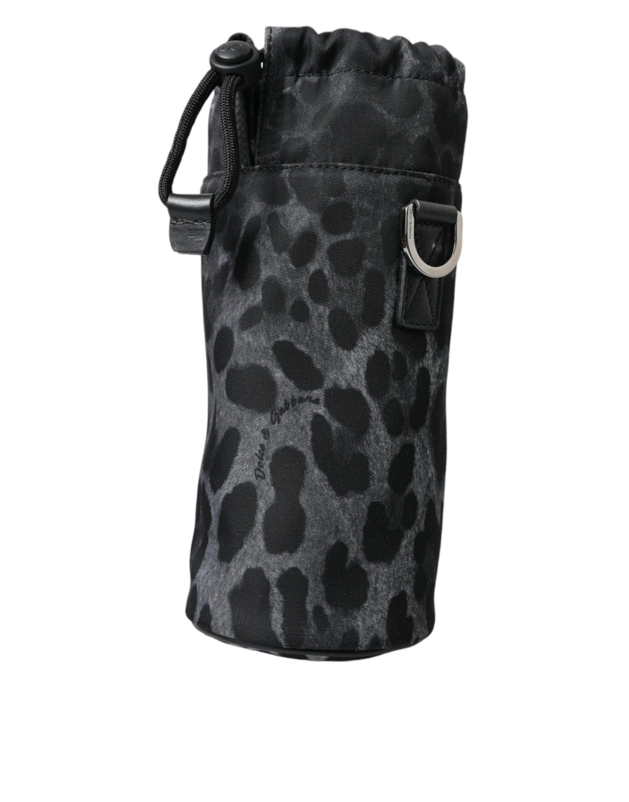 Dolce & Gabbana Chic Leopard Print Round Bottle Cage - Luxour