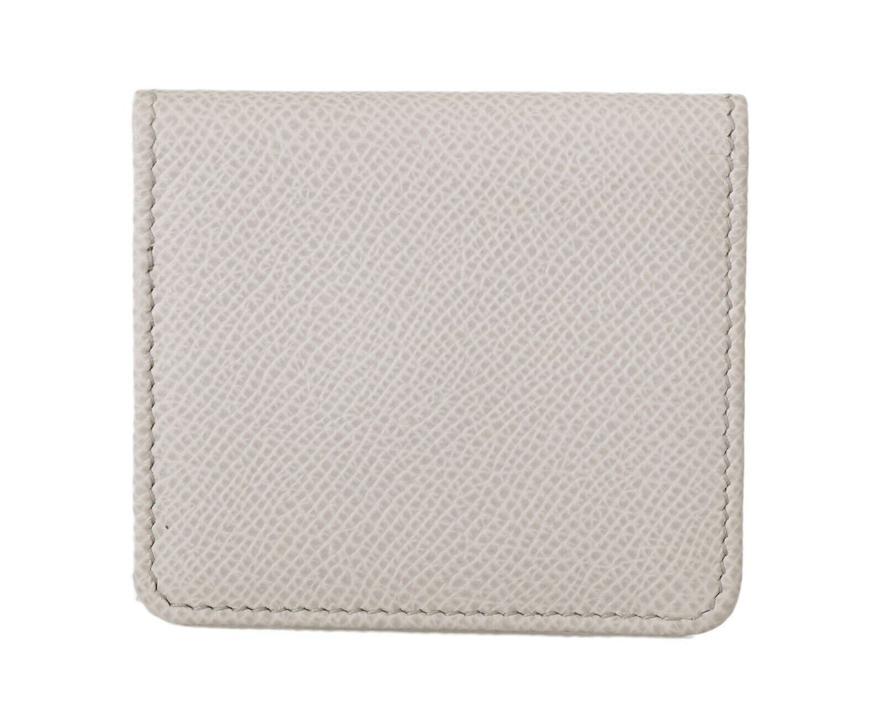 Dolce & Gabbana Chic White Leather Condom Case Wallet - Luxour