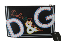 Thumbnail for Dolce & Gabbana Elegant Black Leather Coin Wallet - Luxour