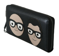 Thumbnail for Luxour, Dolce & Gabbana Elegant Black Leather Continental Wallet, 