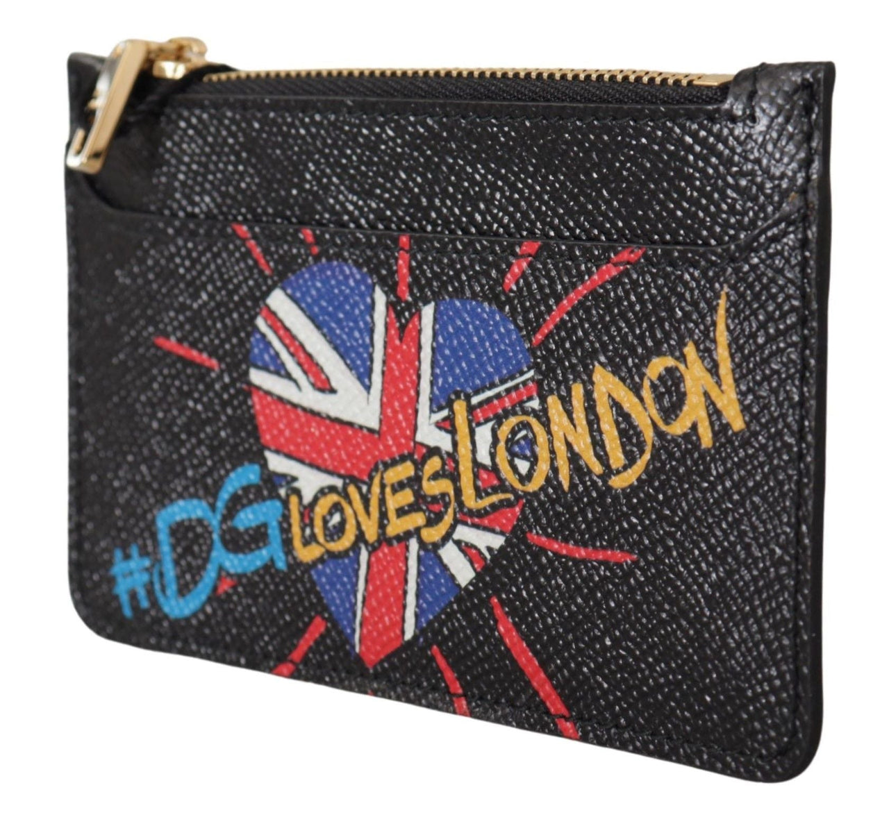 Dolce & Gabbana Elegant Leather Coin Wallet with Zip Closure - Luxour