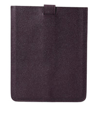 Thumbnail for Dolce & Gabbana Elegant Leather Tablet Pouch in Rich Brown - Luxour