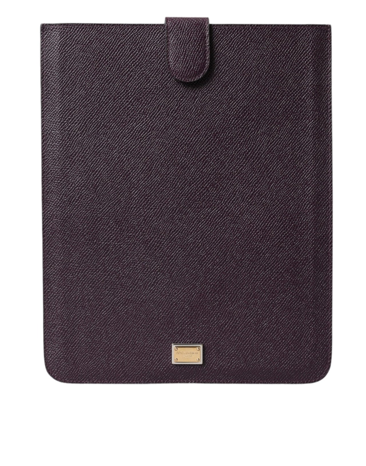 Dolce & Gabbana Elegant Leather Tablet Pouch in Rich Brown - Luxour