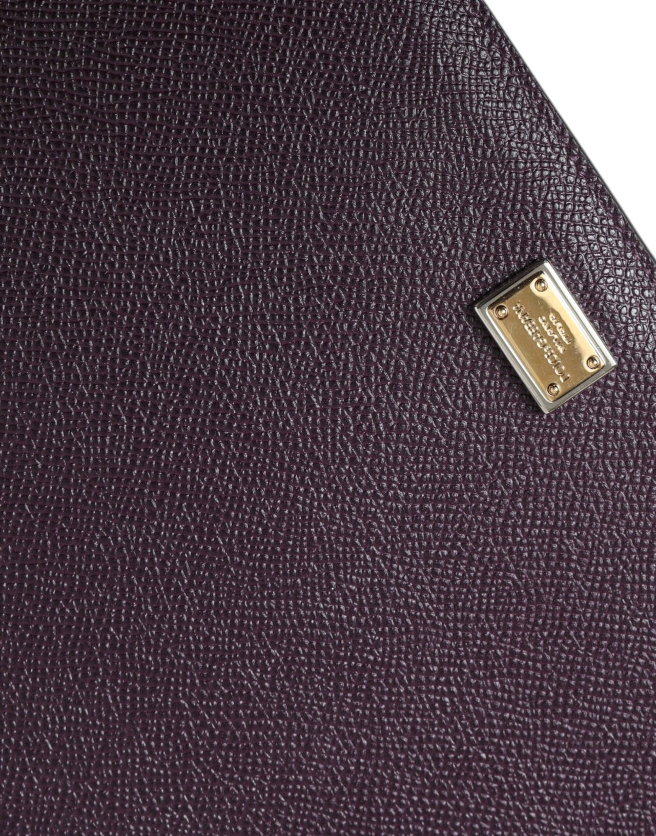 Dolce & Gabbana Elegant Leather Tablet Pouch in Rich Brown - Luxour