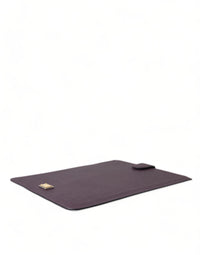 Thumbnail for Dolce & Gabbana Elegant Leather Tablet Pouch in Rich Brown - Luxour