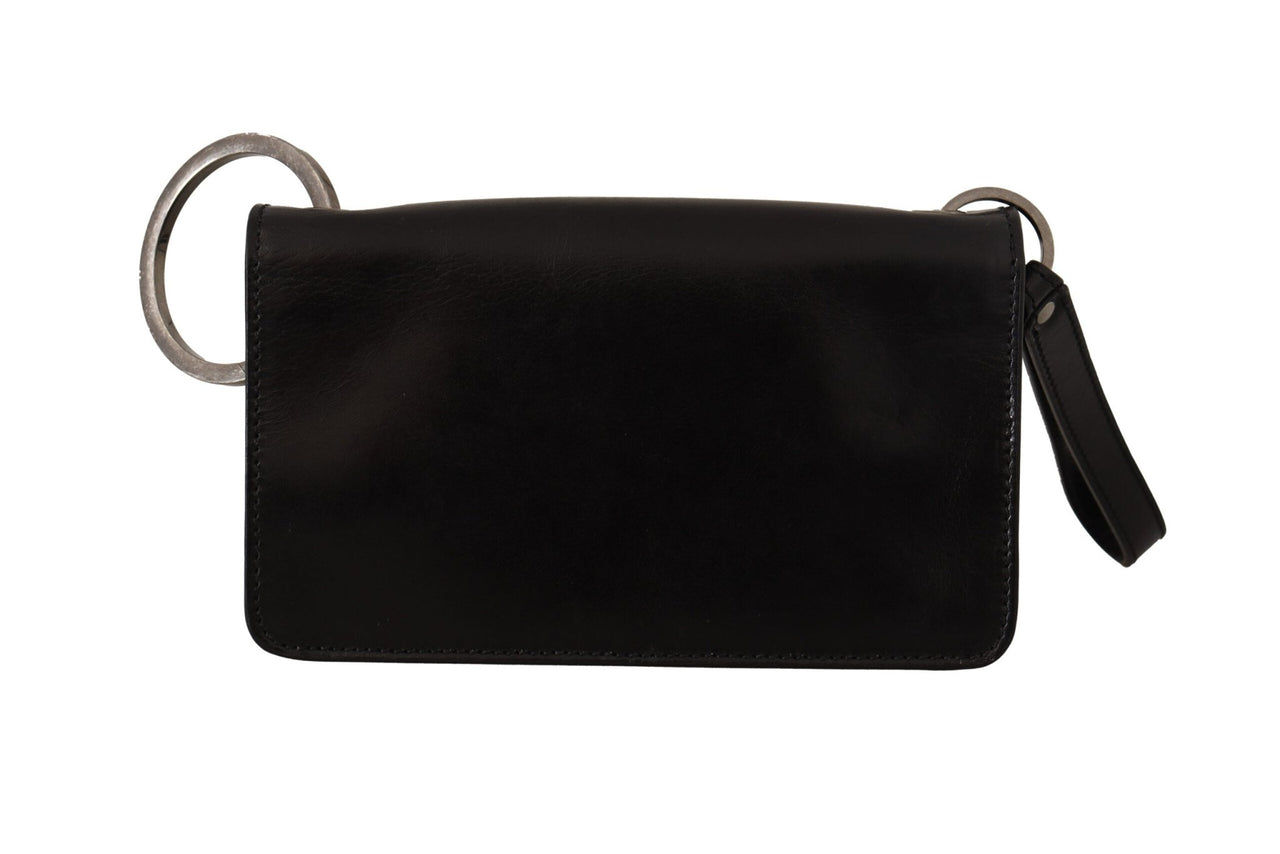 Dolce & Gabbana Elegant Mini Leather Wallet in Timeless Black - Luxour