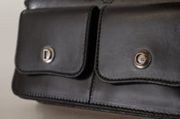 Thumbnail for Dolce & Gabbana Elegant Mini Leather Wallet in Timeless Black - Luxour