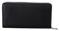 Thumbnail for Dolce & Gabbana Elegant Textured Leather Zip - Around Wallet - Luxour