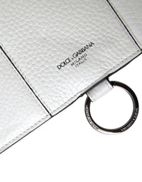 Thumbnail for Luxour, Dolce & Gabbana Elegant White Leather Crossbody Cardholder, 