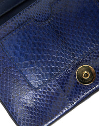 Thumbnail for Dolce & Gabbana Exquisite Blue Mink Fur Shoulder Bag - Luxour