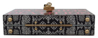 Thumbnail for Luxour, Dolce & Gabbana Gray Resin Dolce Box Clutch with Gold Details, 