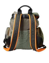 Thumbnail for Dolce & Gabbana Military Green Patchwork Rucksack Backpack Bag - Luxour