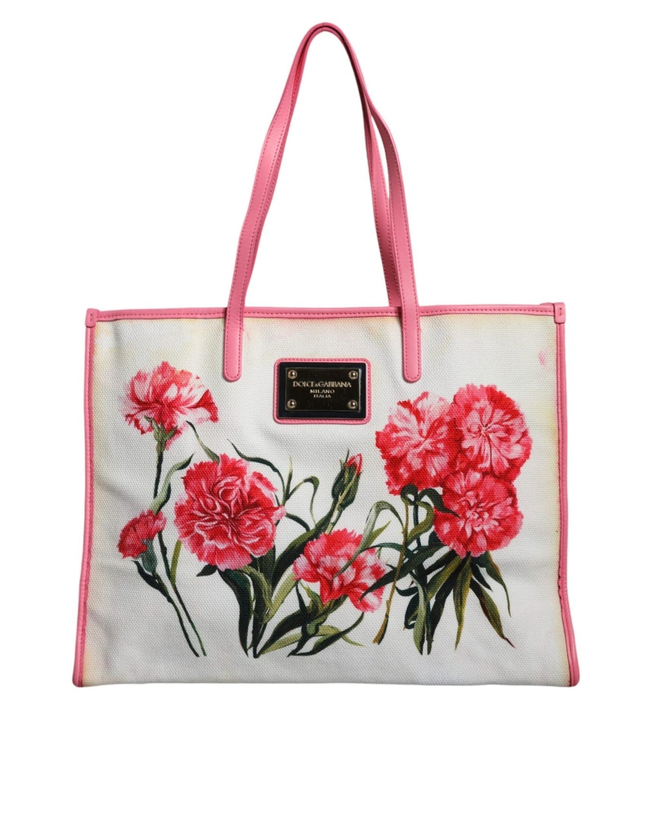 Luxour, Dolce & Gabbana - Canvas Beige Tote Bag, 