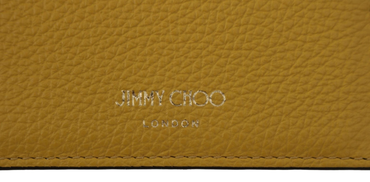 Jimmy Choo Sunshine Yellow Leather Card Holder - Luxour