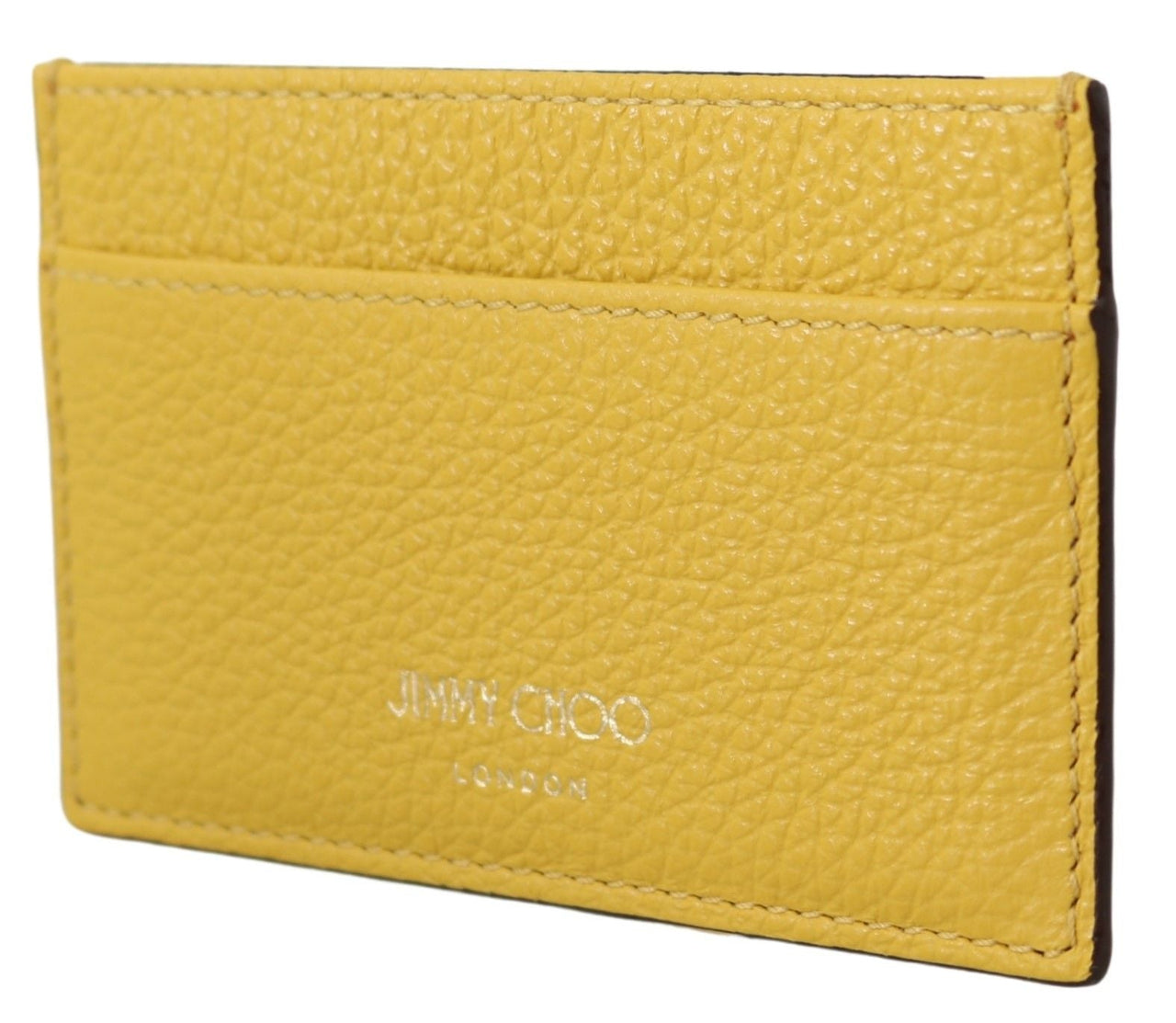 Jimmy Choo Sunshine Yellow Leather Card Holder - Luxour