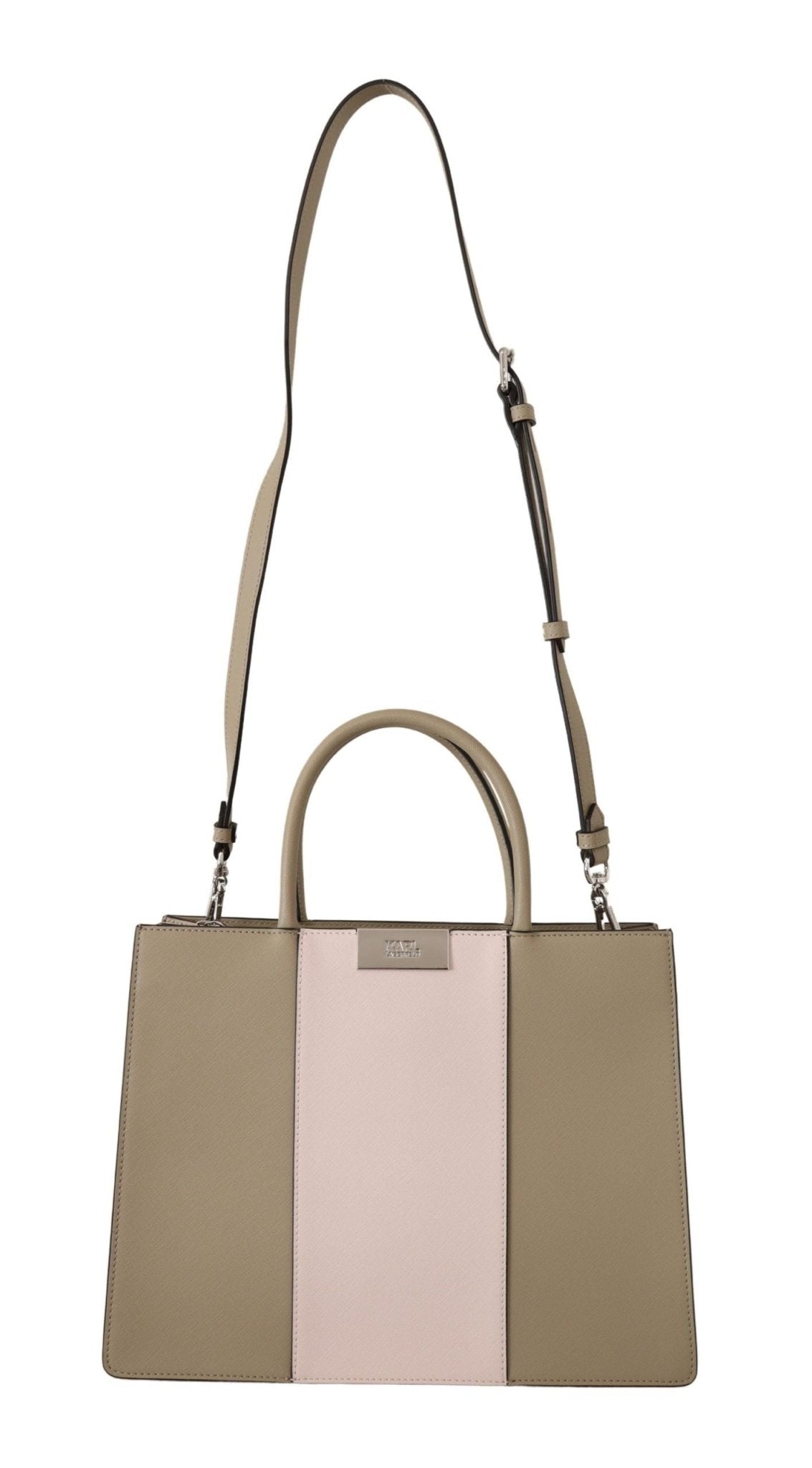 Karl Lagerfeld Elegant Sage Green Tote Shoulder Bag - Luxour