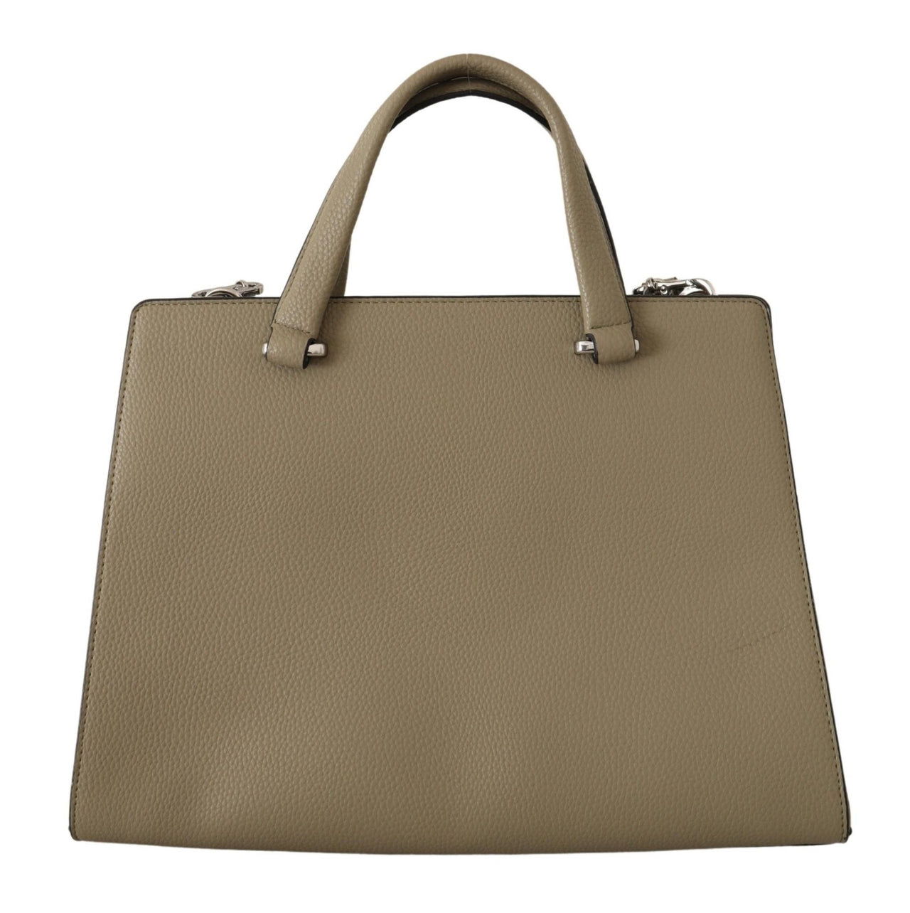 Karl Lagerfeld Enchanting Sage Green Leather Tote - Luxour